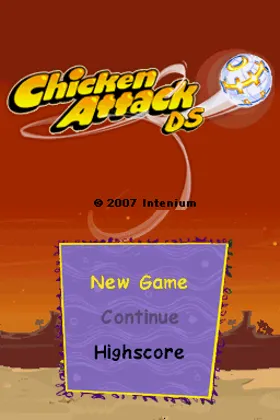 Chicken Attack DS (Europe) (En,Fr,De) screen shot title